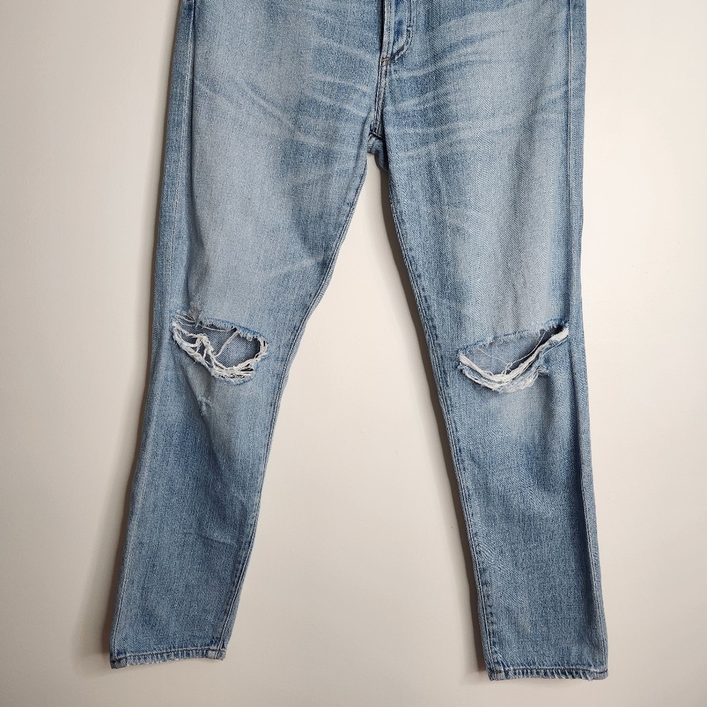 Citizens Of Humanity Torn Wash Liya High Rise Classic Fit Crop Jeans Size 28 - Picture 5 of 14